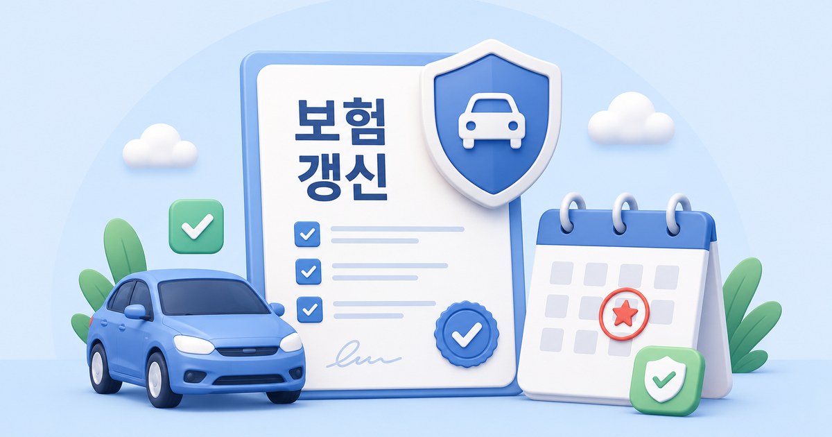 자동차보험을 상징하는 일러스트